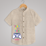 "Play all day" - Quirky Casual shirt with customised name