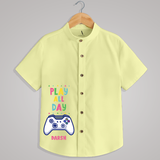 "Play all day" - Quirky Casual shirt with customised name