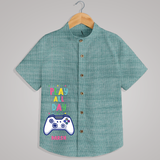 "Play all day" - Quirky Casual shirt with customised name
