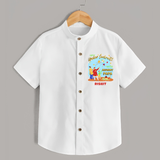 Happy Makar Sankranti With Mummy Papa - Customized Shirt For Kids - WHITE - 0 - 6 Months Old (Chest 23")