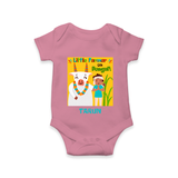 Little Farmer On Pongal - Customized Romper For Babies - ONION - 0 - 3 Months Old (Chest 16")