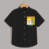 Little Farmer On Pongal - Customized Shirt For Kids - BLACK - 0 - 6 Months Old (Chest 23")