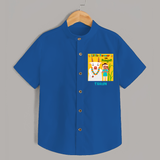 Little Farmer On Pongal - Customized Shirt For Kids - COBALT BLUE - 0 - 6 Months Old (Chest 23")