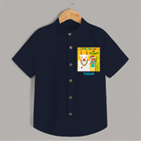 Little Farmer On Pongal - Customized Shirt For Kids - NAVY BLUE - 0 - 6 Months Old (Chest 23")