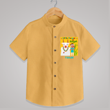 Little Farmer On Pongal - Customized Shirt For Kids - PASTEL YELLOW - 0 - 6 Months Old (Chest 23")