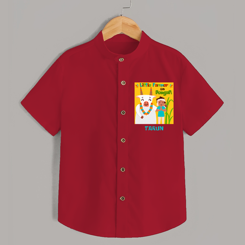 Little Farmer On Pongal - Customized Shirt For Kids