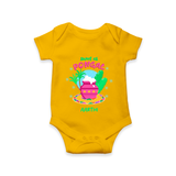 Sweet As Pongal - Customized Romper For Babies - CHROME YELLOW - 0 - 3 Months Old (Chest 16")