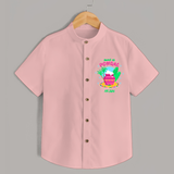 Sweet As Pongal - Customized Shirt For Kids - PEACH - 0 - 6 Months Old (Chest 23")