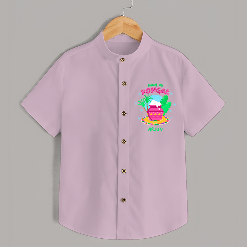 Sweet As Pongal - Customized Shirt For Kids - PINK - 0 - 6 Months Old (Chest 23")