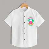 Sweet as Pongal Pot Illustration | Personalized Kids Shirt  - WHITE - 0 - 6 Months Old (Chest 23")