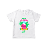 Sweet as Pongal Pot Illustration | Personalized Kids T-Shirt  - WHITE - 0-5 Months Old (Chest 17")