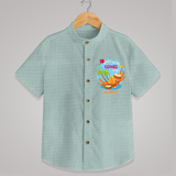 Bonfire Bright Lohre Delight - Customized Shirt For Kids - ARCTIC BLUE - 0 - 6 Months Old (Chest 23")