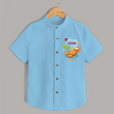 Bonfire Bright Lohre Delight - Customized Shirt For Kids - SKY BLUE - 0 - 6 Months Old (Chest 23")