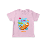 Bonfire Bright Lohre Delight - Customized T-Shirt For Kids - PINK - 0-5 Months Old (Chest 17")