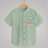 Soaring Kites Makar Sankranti Vibes - Customized Shirt For Kids - MINT GREEN - 0 - 6 Months Old (Chest 23")