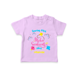 Soaring Kites Makar Sankranti Vibes - Customized T-Shirt For Kids - LILAC - 0-5 Months Old (Chest 17")