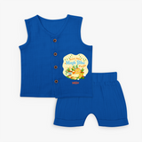 Sweet Pitha Magh Bihu Fiesta - Customized Jabla For Kids - MIDNIGHT BLUE - 0 - 3 Months Old (Chest 9.8")