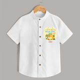 Sweet Pitha Magh Bihu Fiesta - Customized Shirt For Kids - WHITE - 0 - 6 Months Old (Chest 23")