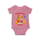 Bhangda Paao It's Lohri - Customized Romper For Babies - ONION - 0 - 3 Months Old (Chest 16")