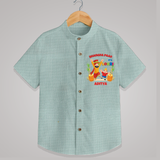 Bhangda Paao It's Lohri - Customized Shirt For Kids - ARCTIC BLUE - 0 - 6 Months Old (Chest 23")