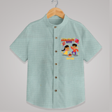 Flying High Like Sankranti Kite - Customized Shirt For Kids - ARCTIC BLUE - 0 - 6 Months Old (Chest 23")