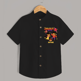 Flying High Like Sankranti Kite - Customized Shirt For Kids - BLACK - 0 - 6 Months Old (Chest 23")