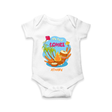 My First Lohre - Customized Romper For Babies - WHITE - 0 - 3 Months Old (Chest 16")