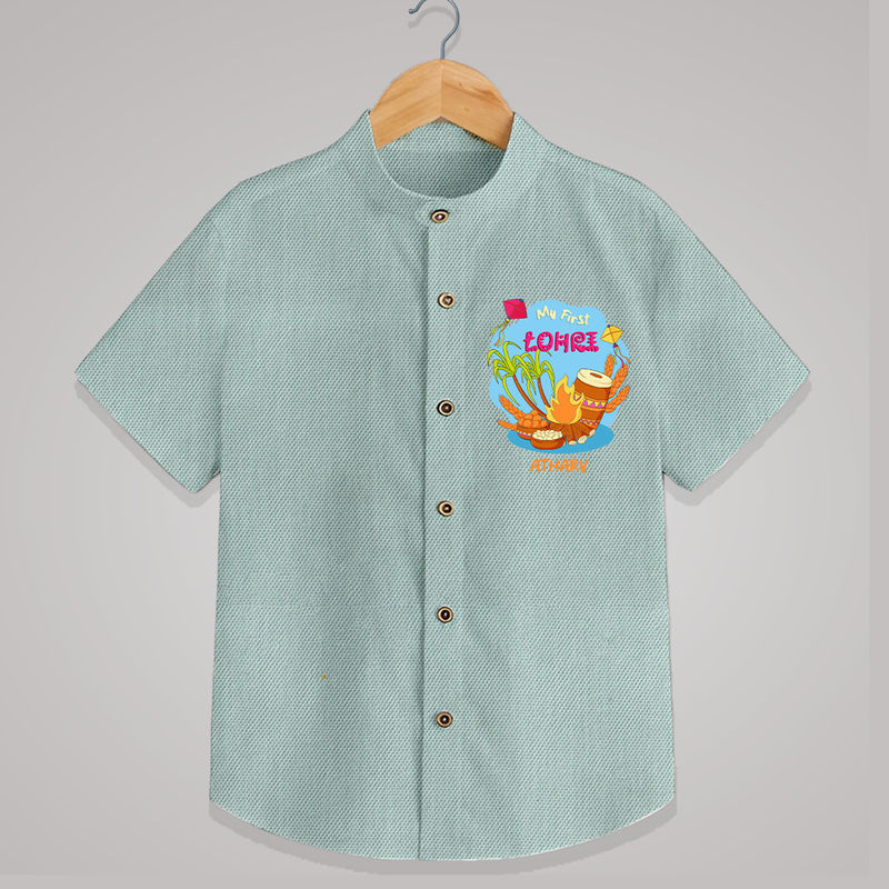 My First Lohre - Customized Shirt For Kids - ARCTIC BLUE - 0 - 6 Months Old (Chest 23")