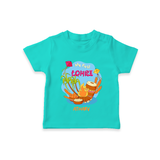 My First Lohre - Customized T-Shirt For Kids - TEAL - 0-5 Months Old (Chest 17")