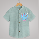 My First Uttarayan - Customized Shirt For Kids - ARCTIC BLUE - 0 - 6 Months Old (Chest 23")