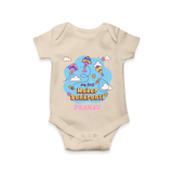 My First Makar Sankranti - Customized Romper For Babies - IVORY - 0 - 3 Months Old (Chest 16")