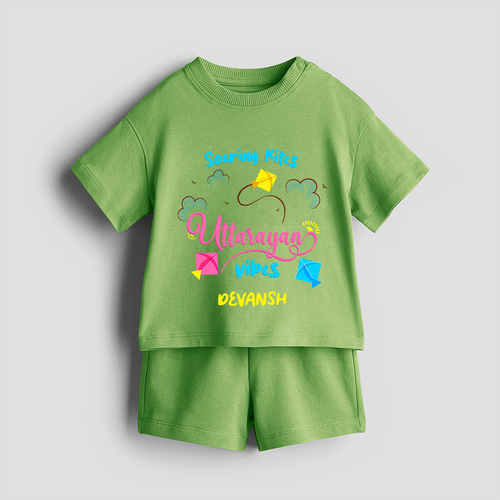 Soaring Kites Uttarayan Vibes - Customized Co-ord Set For Kids