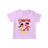 Flying High Like Uttarayan Kite - Customized T-Shirt For Kids - LILAC - 0-5 Months Old (Chest 17")