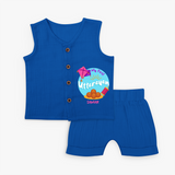 My 1st Uttarayan - Customized Jabla For Kids - MIDNIGHT BLUE - 0 - 3 Months Old (Chest 9.8")