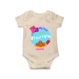 My 1st Uttarayan - Customized Romper For Babies - IVORY - 0 - 3 Months Old (Chest 16")