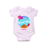 My 1st Uttarayan - Customized Romper For Babies - LILAC - 0 - 3 Months Old (Chest 16")