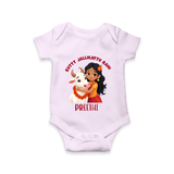 Kutty Jallikattu Rani Kids Romper – Custom Name Design - LILAC - New Born (Chest 14")