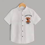 The Bold Little Bull – Personalized Kids Shirt - WHITE - 0 - 6 Months Old (Chest 23")