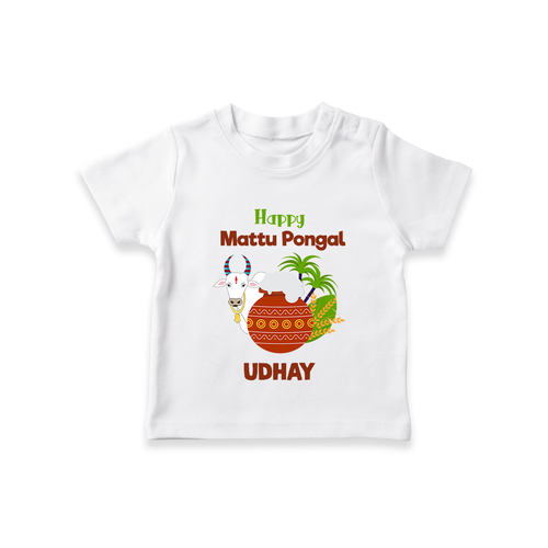 Happy Mattu Pongal  Kids T-Shirt – Custom Name Design