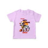 "Fun on the Festival - Customized T-shirt for Kids with Name" - LILAC - 0-5 Months Old (Chest 17")