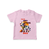 "Fun on the Festival - Customized T-shirt for Kids with Name" - PINK - 0-5 Months Old (Chest 17")