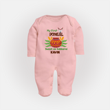 My First Pongal – Personalized Kids Fullbody Suit - BABY PINK - New Born (Chest 7.5")