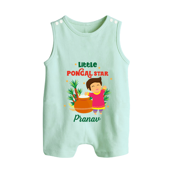 Little Pongal Star  – Custom Kids Romper Suit  - MINT GREEN - 0 - 5 Months Old (Chest 18")