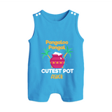 Pongalo Pongal - Customized Romper Suit for Babies with Name - ROYAL BLUE - 0 - 5 Months Old (Chest 18")