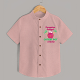 Pongalo Pongal - Customized Shirt for Kids with Name - PEACH - 0 - 6 Months Old (Chest 23")