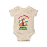 Harvest of happiness pongal  Personalized Kids Romper - IVORY - New Born (Chest 14")