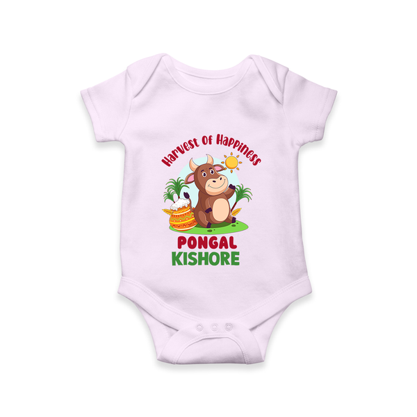 Harvest of happiness pongal  Personalized Kids Romper - LILAC - New Born (Chest 14")