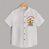 Happy Pongal - Harvest Joy Customized Shirt for Kids with Name - WHITE - 0 - 6 Months Old (Chest 23")