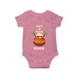 Happy Pongal - Sweet as Pongal Customized Romper for Babies with Name - ONION - 0 - 3 Months Old (Chest 16")