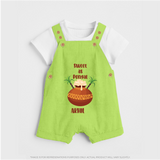 Sweet as pongal Personalized Kids Dungaree - GREEN - 0 - 5 Months Old (Chest 18")
